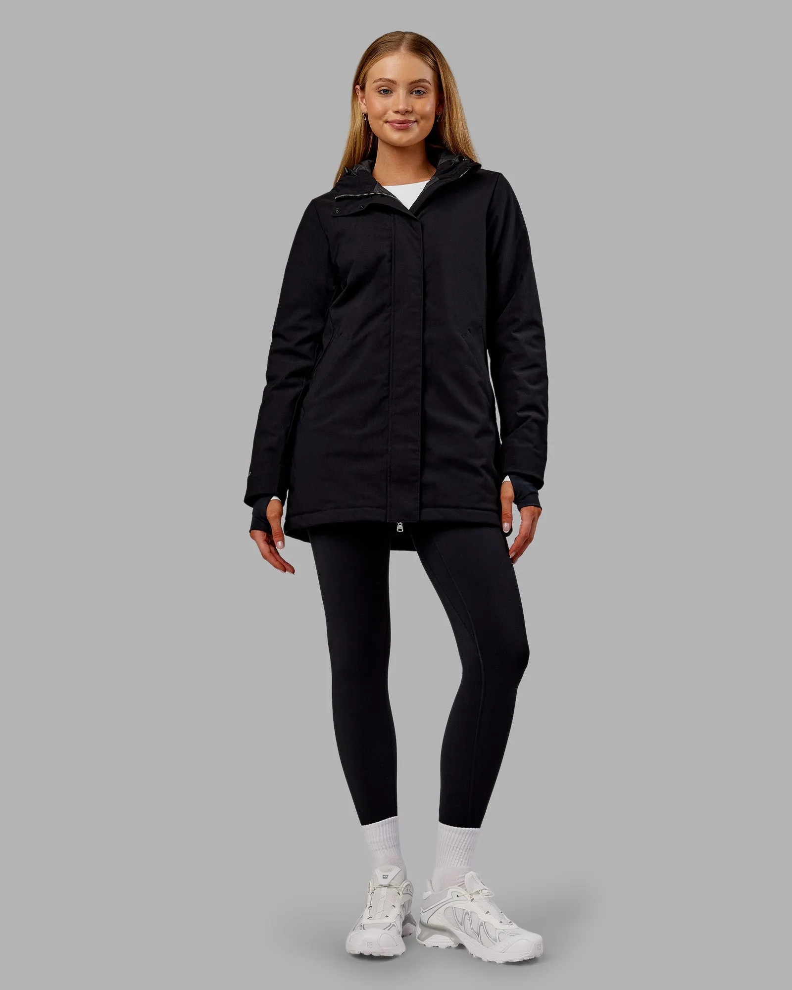 Auxiliary 2.0 Longline Jacket - Black sold by LSKD product image thumbnail 2