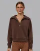Elevate SoftTouch 1/2 Zip Sweater - Chocolate Martini sold by LSKD
