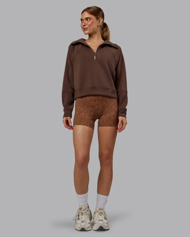 Elevate SoftTouch 1/2 Zip Sweater - Chocolate Martini sold by LSKD