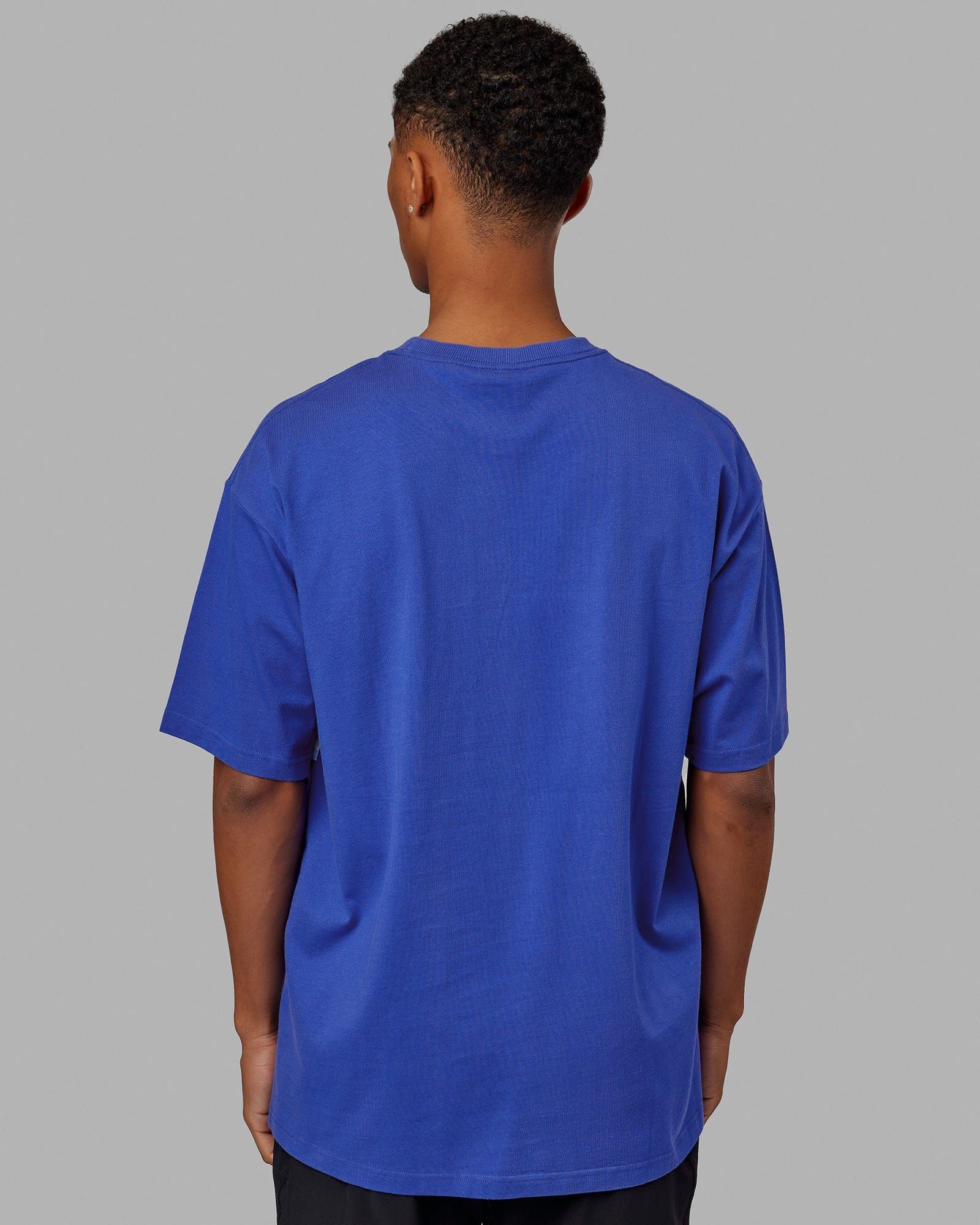 Unisex Aligned Heavyweight Tee Oversize - Power Cobalt sold by LSKD product image thumbnail 4