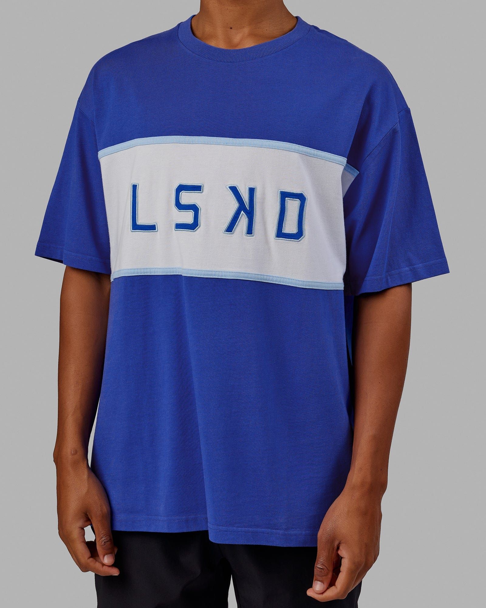 Unisex Aligned Heavyweight Tee Oversize - Power Cobalt sold by LSKD product image thumbnail 5