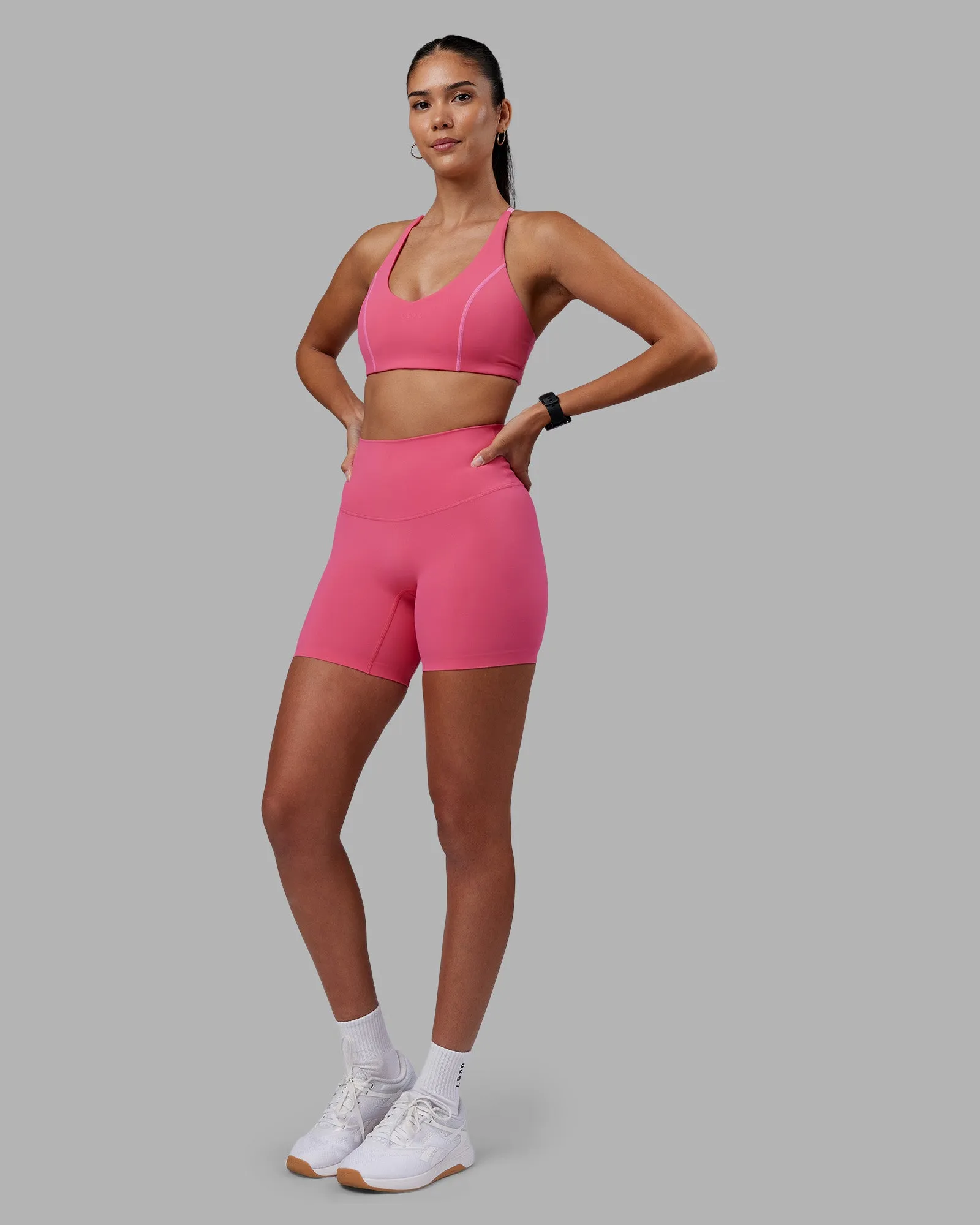 Elixir High-Rise 6" Short - Hot Pink sold by LSKD product image thumbnail 5