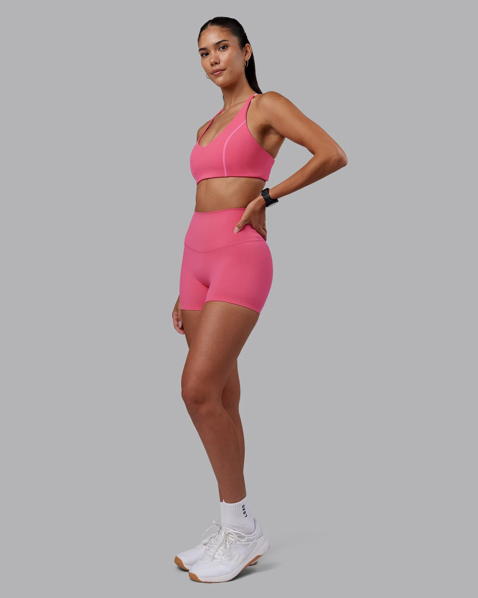 Elixir High-Rise 4" Short - Hot Pink sold by LSKD product image thumbnail 3