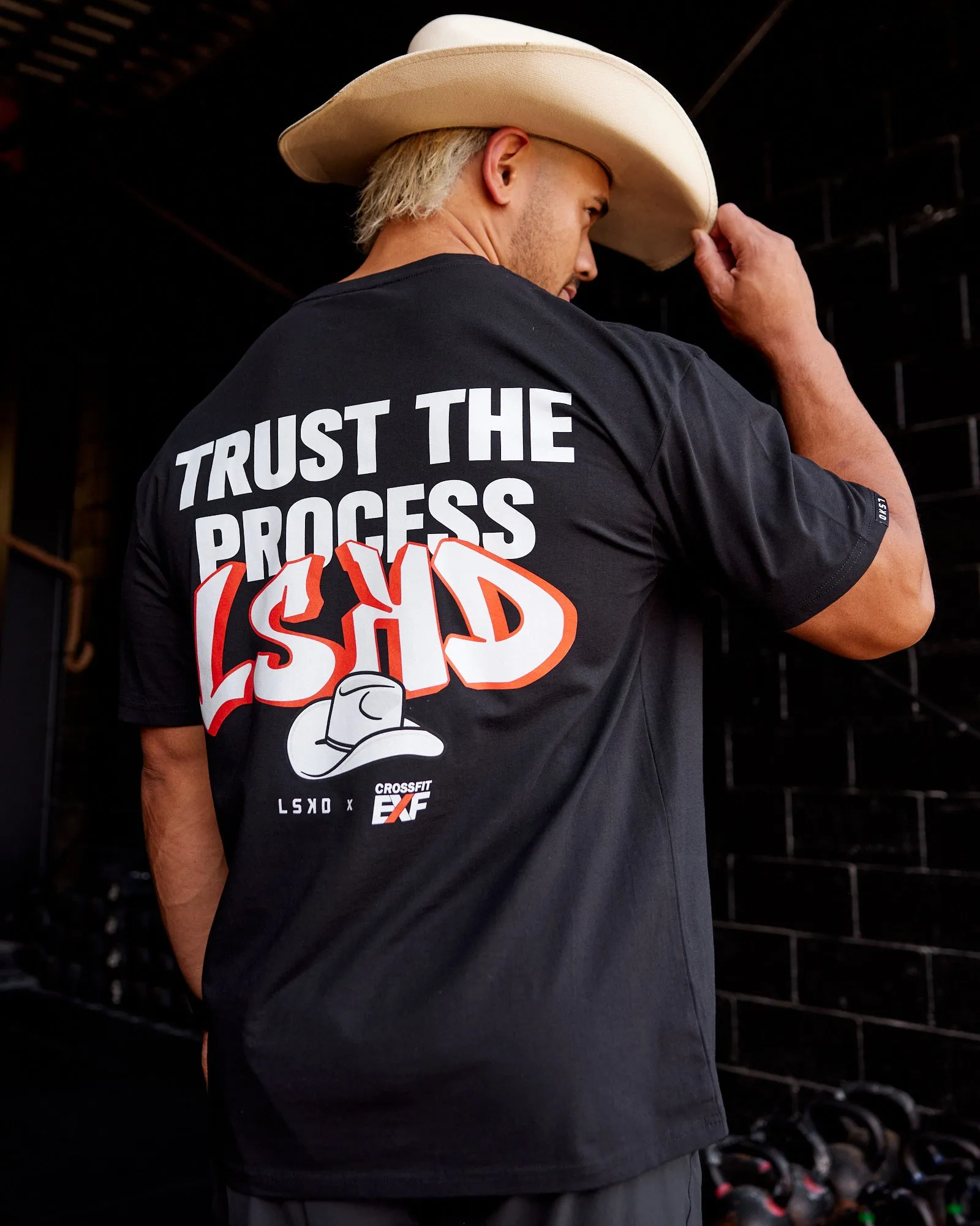 Trust The Process EXF FLXCotton Oversize Tee - Black sold by LSKD