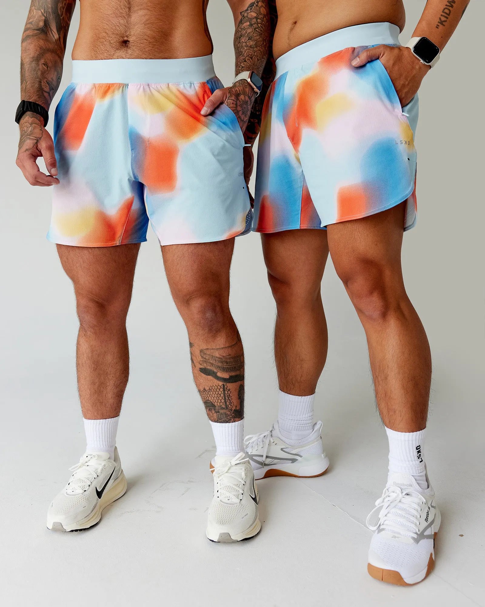 Lift 6" Short - Rainbow Shade Print sold by LSKD