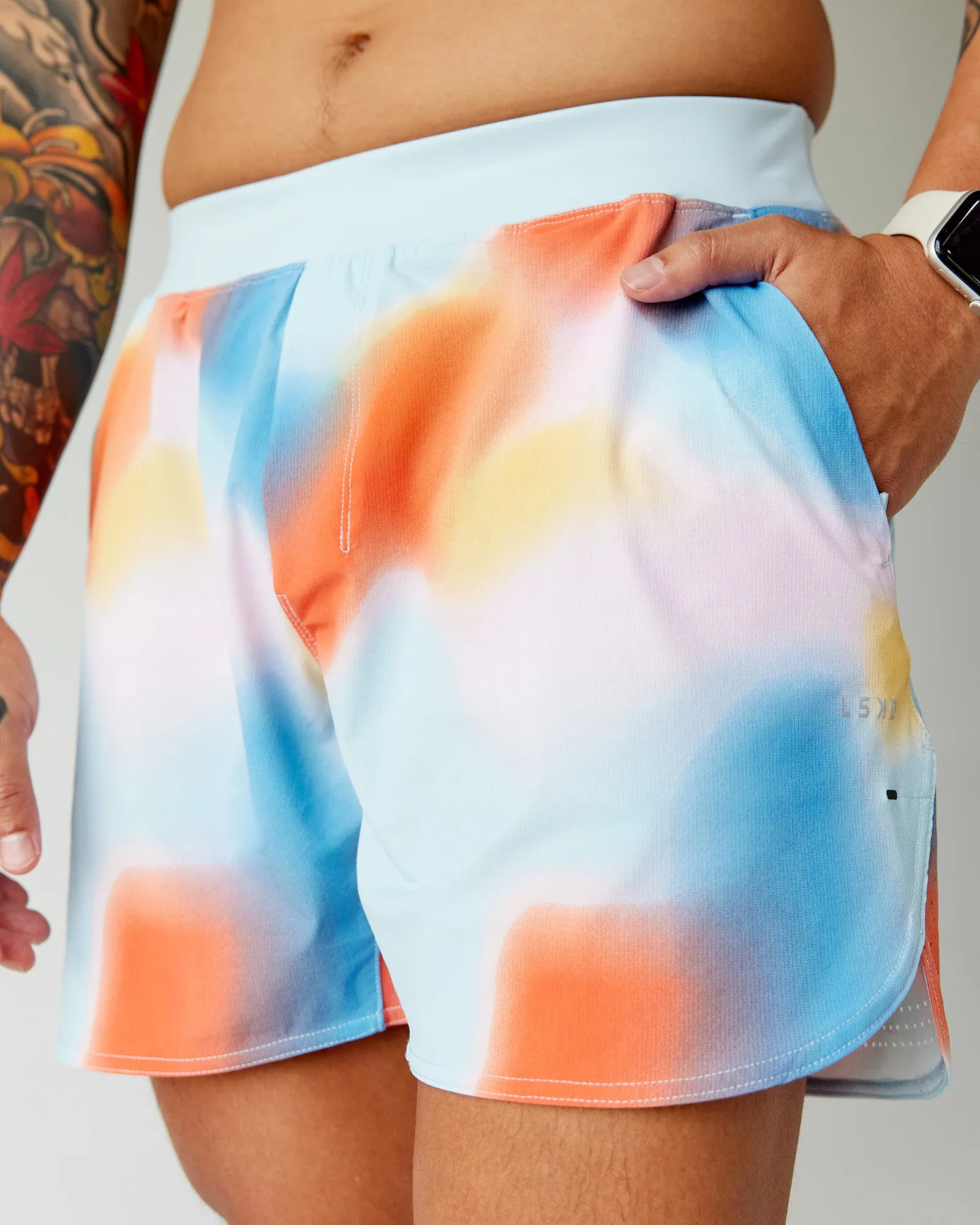 Lift 6" Short - Rainbow Shade Print sold by LSKD product image thumbnail 5