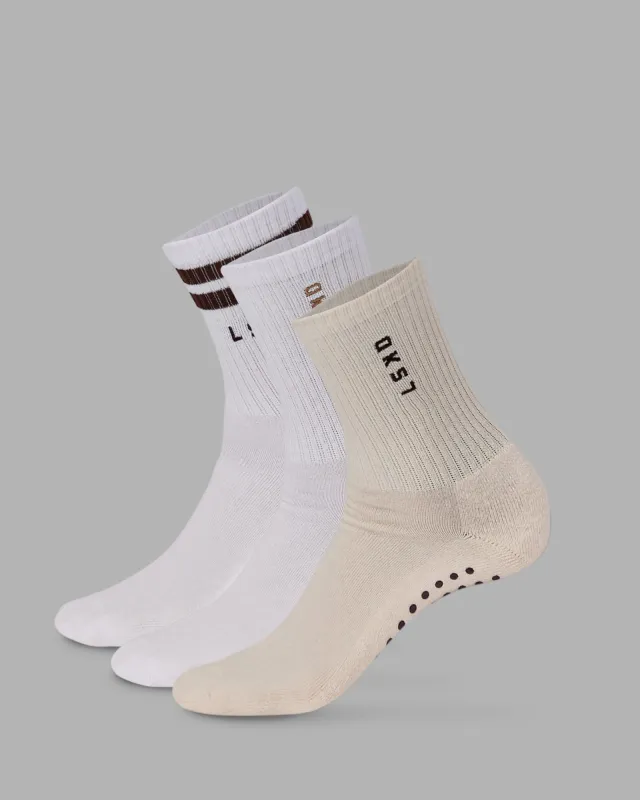 Quarter Sock Pack - Multi-Choc sold by LSKD