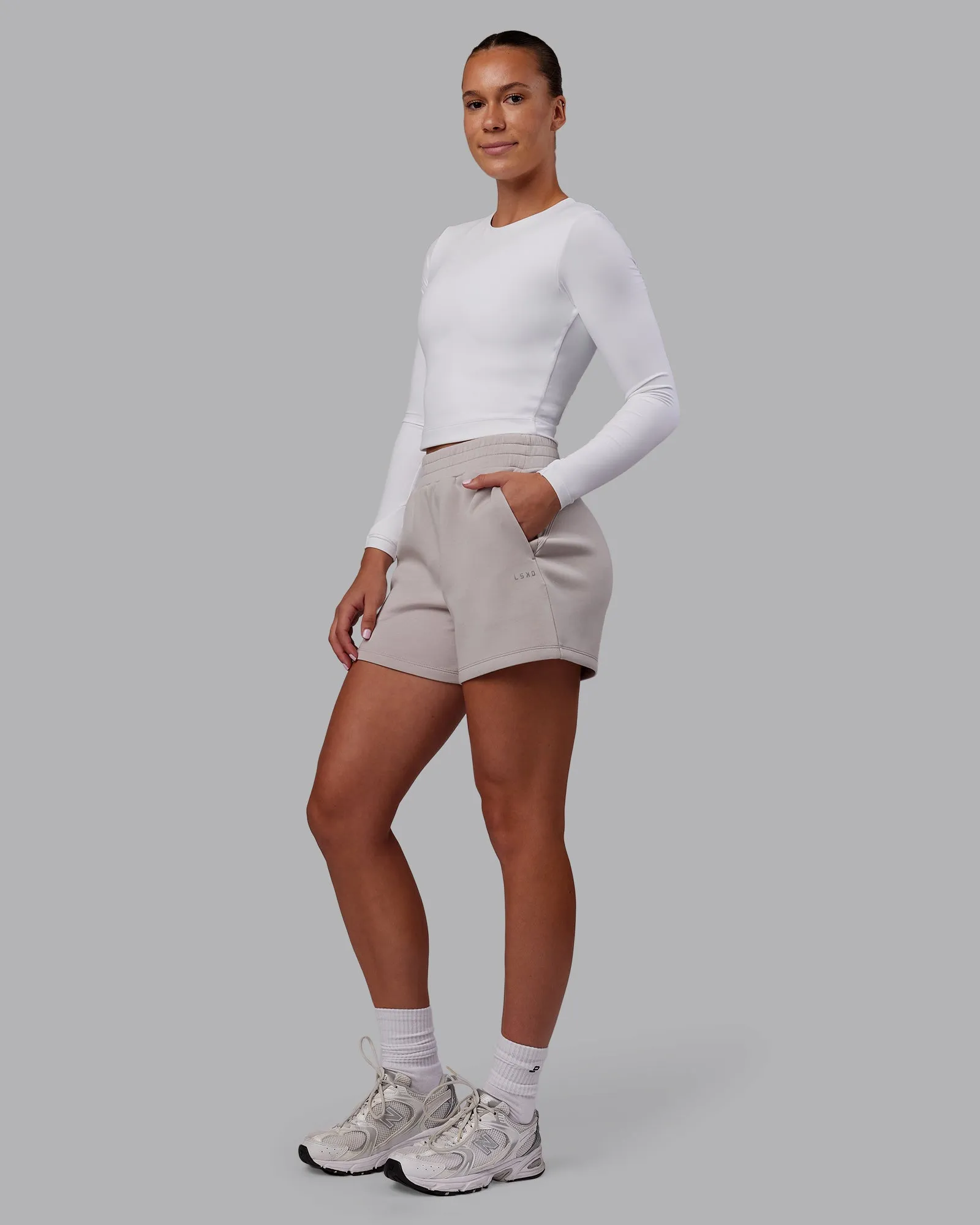 Elevate SoftTouch 4" Short - Warm Grey sold by LSKD product image thumbnail 2