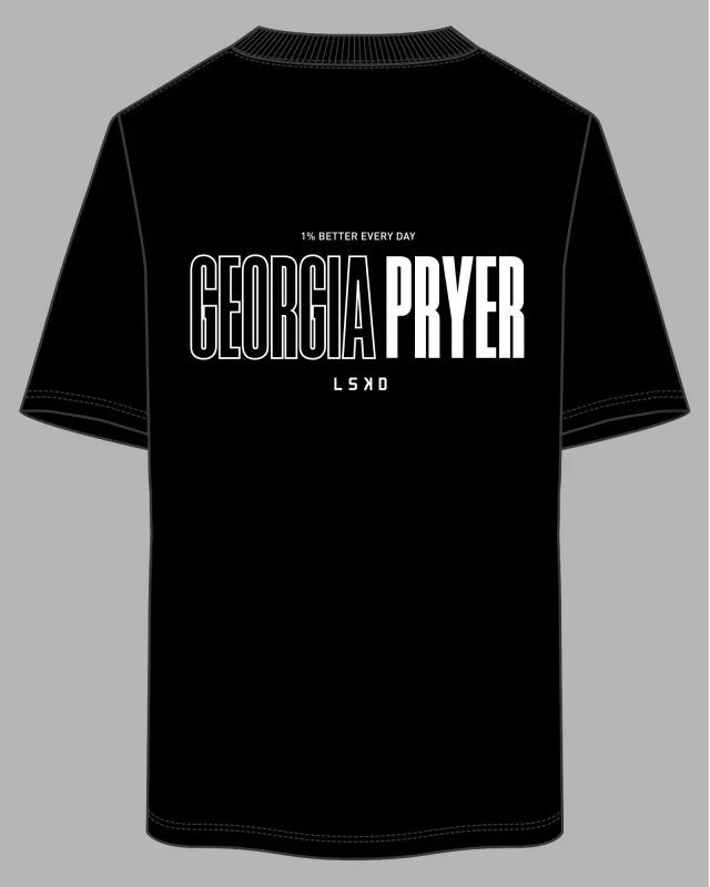 Georgia Pryer Tee FLXCotton Oversize - Black sold by LSKD