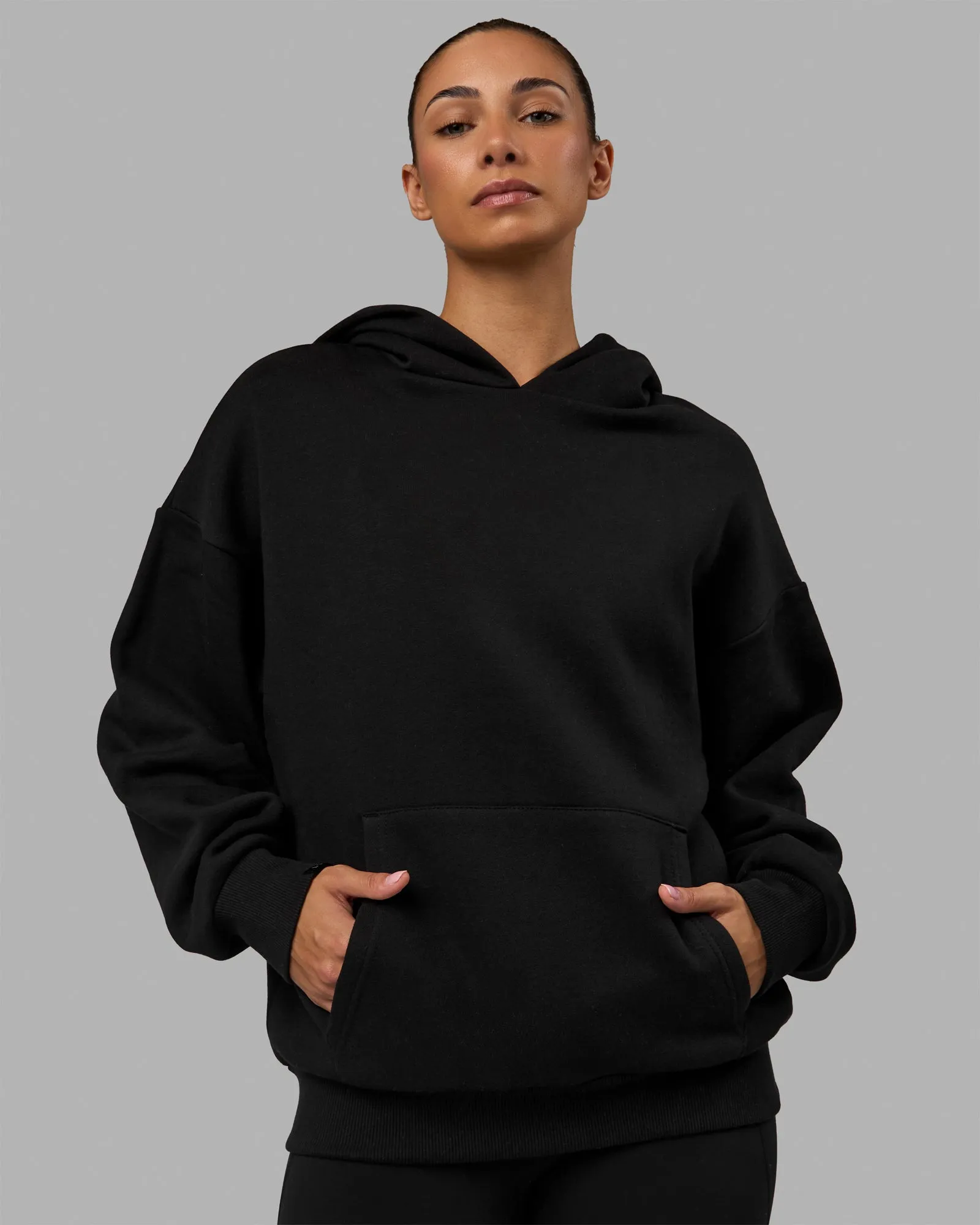Easy Oversized Hoodie - Black sold by LSKD product image thumbnail 3