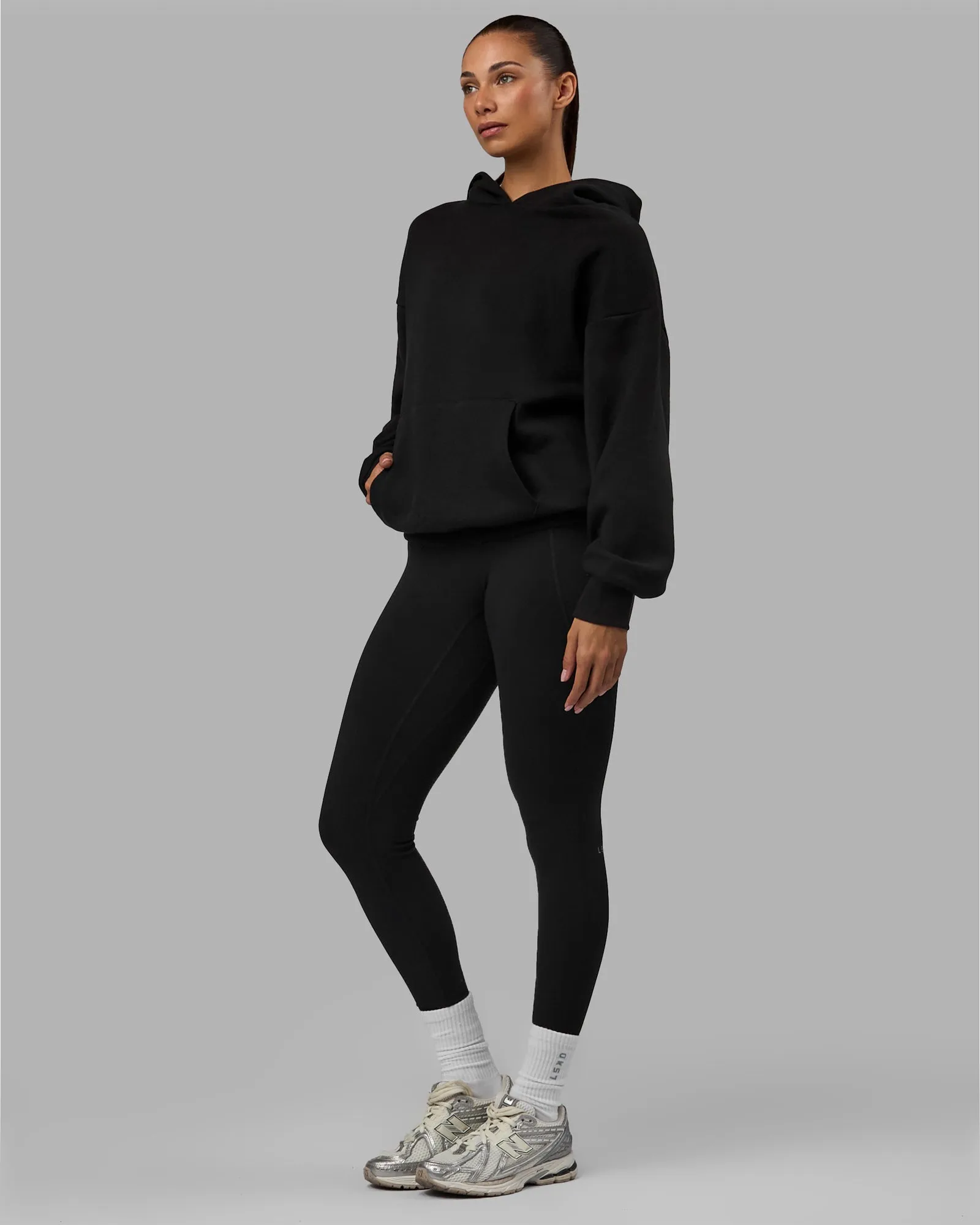 Easy Oversized Hoodie - Black sold by LSKD product image thumbnail 5