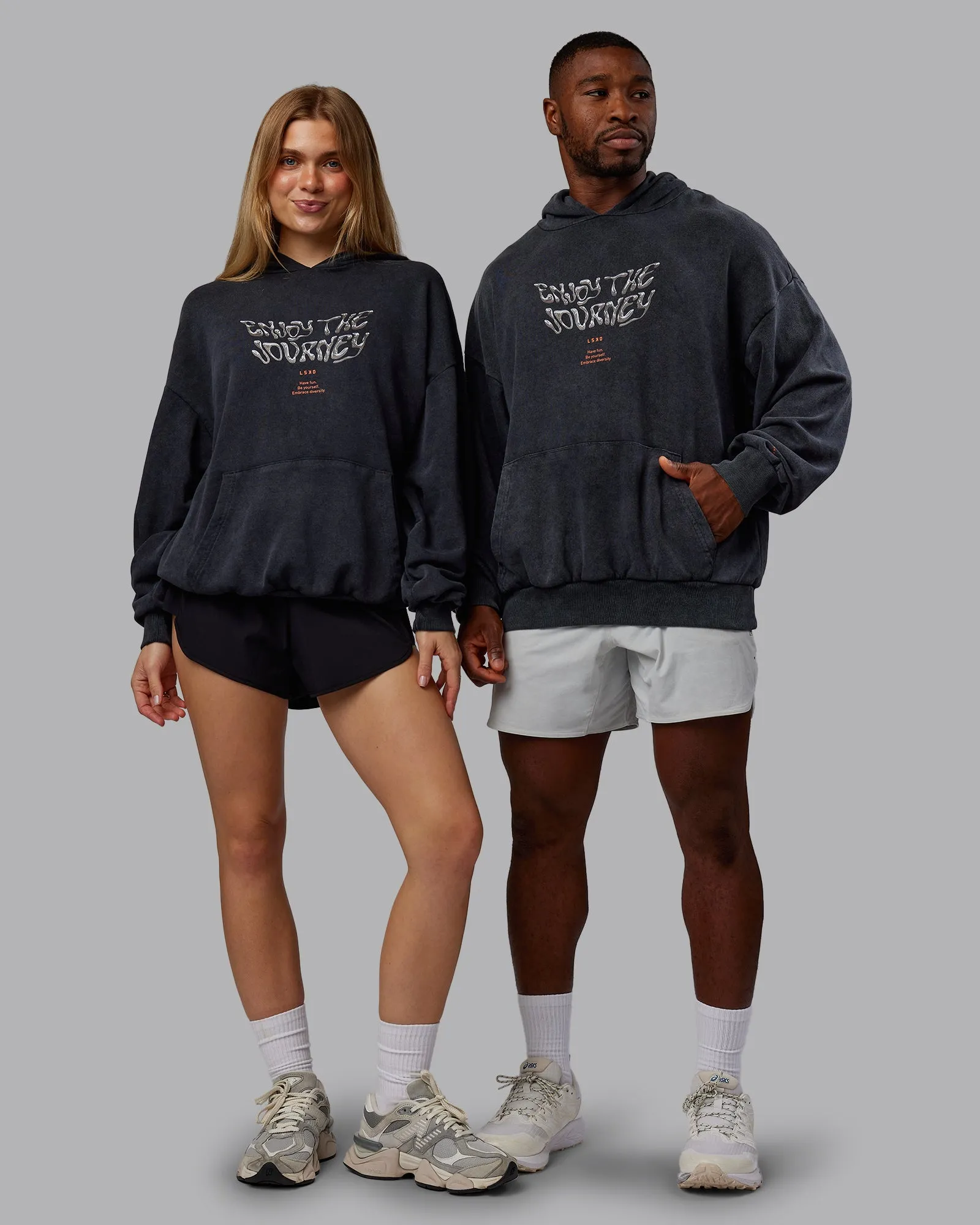 Chrome Washed Oversized Hoodie - Black sold by LSKD