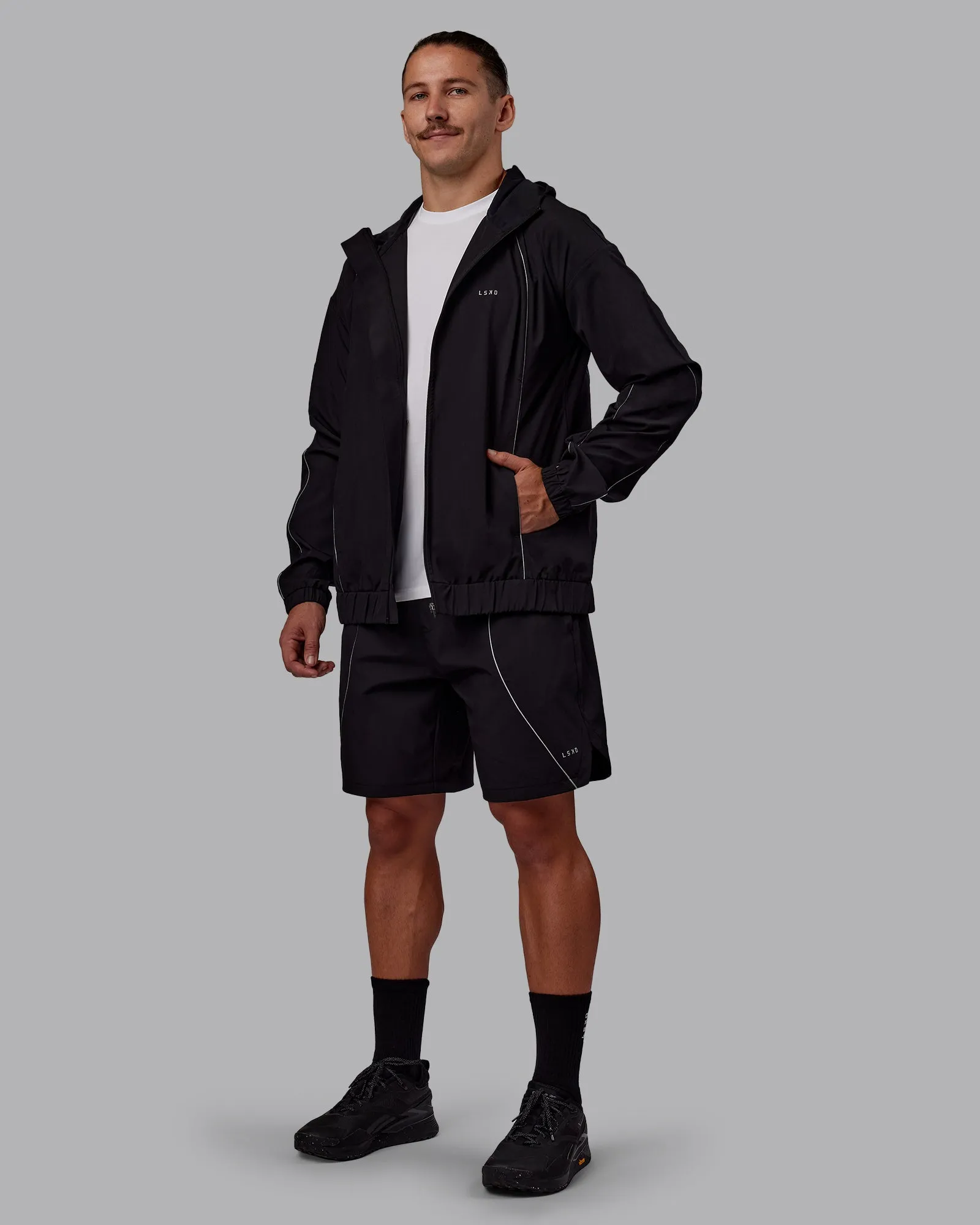 Nocturnal Zip Jacket - Black sold by LSKD product image thumbnail 2