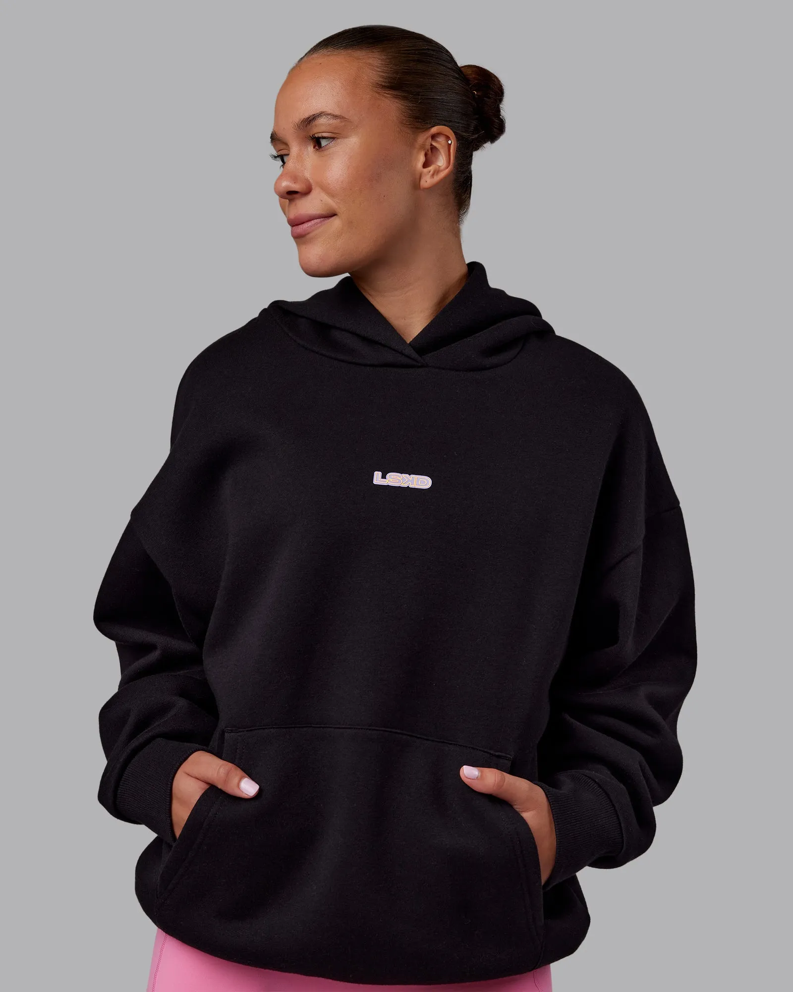 CFT BNE 25 Oversized Hoodie - Black-Warm Apricot sold by LSKD product image thumbnail 3