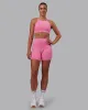 Fusion Ultra High-Rise 6" Short Pockets - Candy Pink sold by LSKD