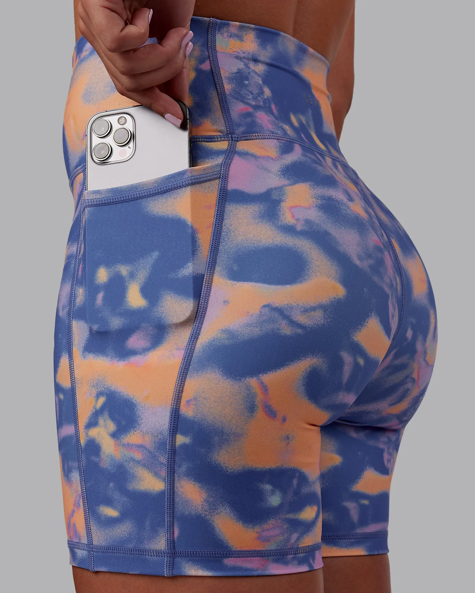 Fusion Ultra High-Rise 6" Short Pockets - Apricot Mist sold by LSKD product image thumbnail 5