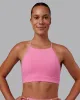 Lift High Neck Sports Bra - Candy Pink sold by LSKD
