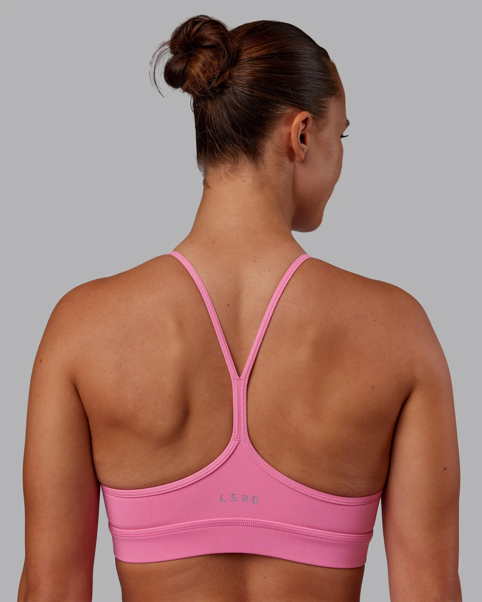 Lift High Neck Sports Bra - Candy Pink sold by LSKD product image thumbnail 2