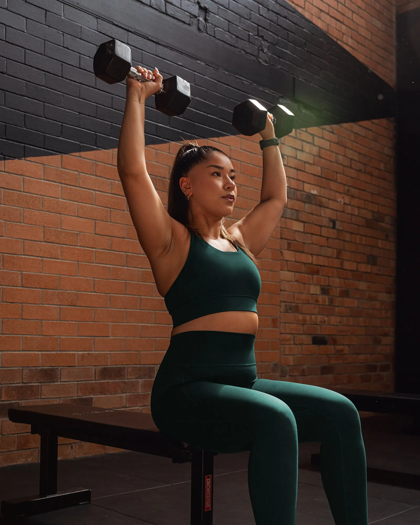 Accelerate Sports Bra - Dark Moss sold by LSKD product image thumbnail 4