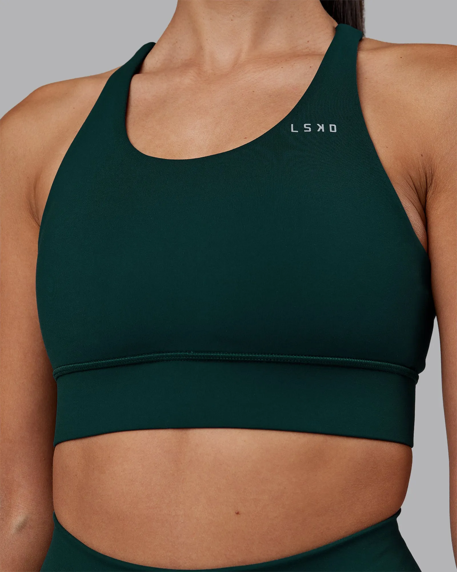 Accelerate Sports Bra - Dark Moss sold by LSKD product image thumbnail 5
