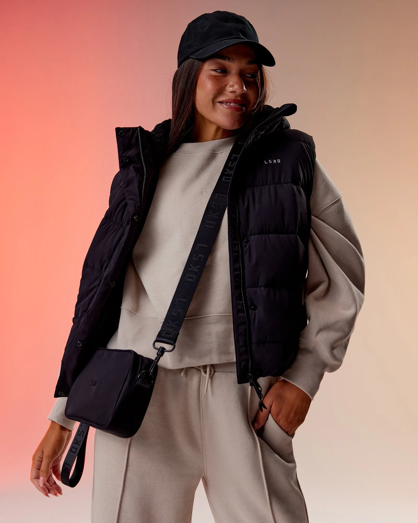 Go-To Puffer Vest - Black sold by LSKD product image thumbnail 4