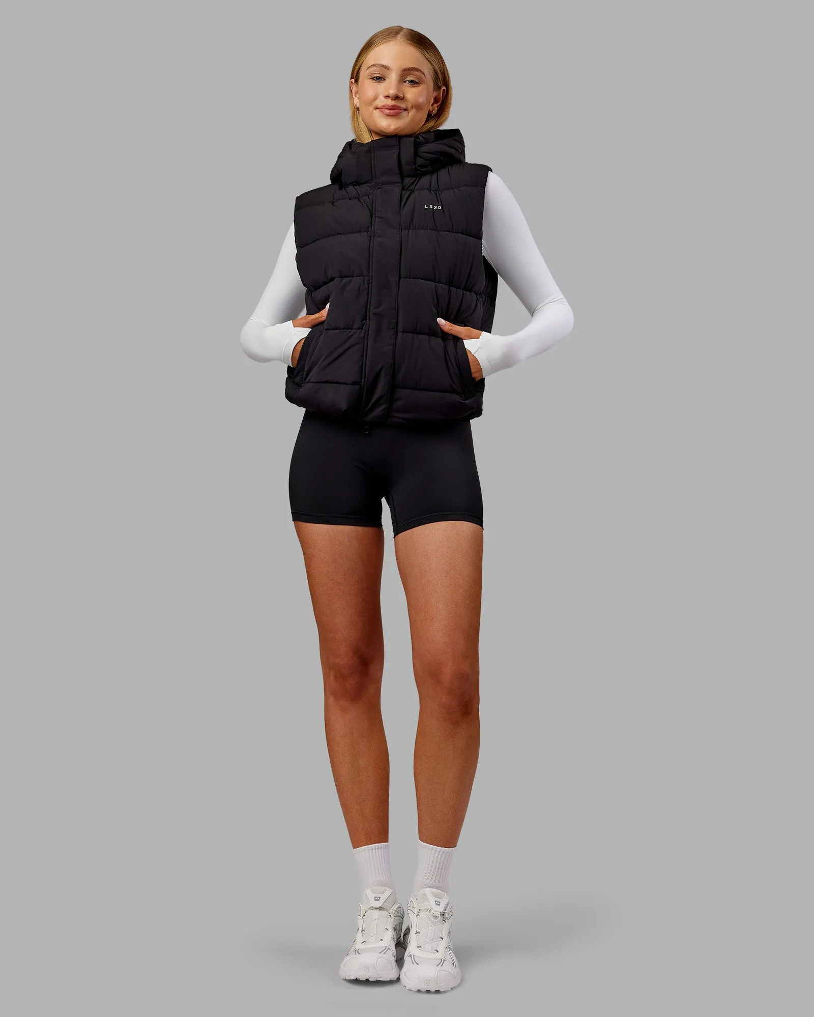 Go-To Puffer Vest - Black sold by LSKD product image thumbnail 2