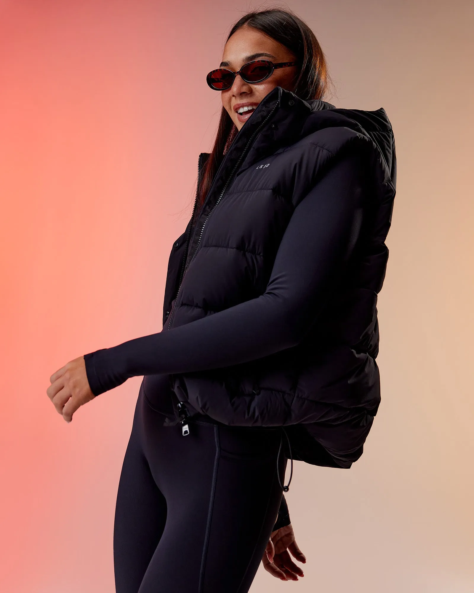Go-To Puffer Vest - Black sold by LSKD product image thumbnail 5