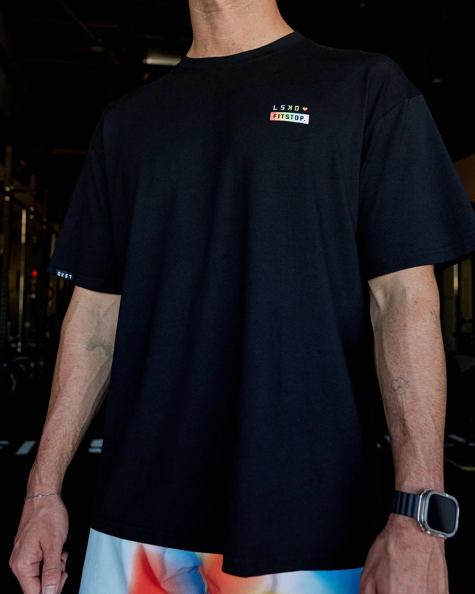 Fitstop Unstoppable Together FLXCotton Oversize Tee - Black sold by LSKD product image thumbnail 3