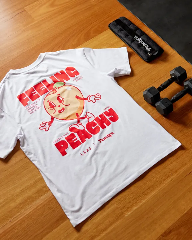 Peaches Heavyweight Tee Oversize - White sold by LSKD