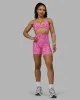 Fusion Ultra High-Rise 6" Short Pockets - Patina-Ultra Pink sold by LSKD