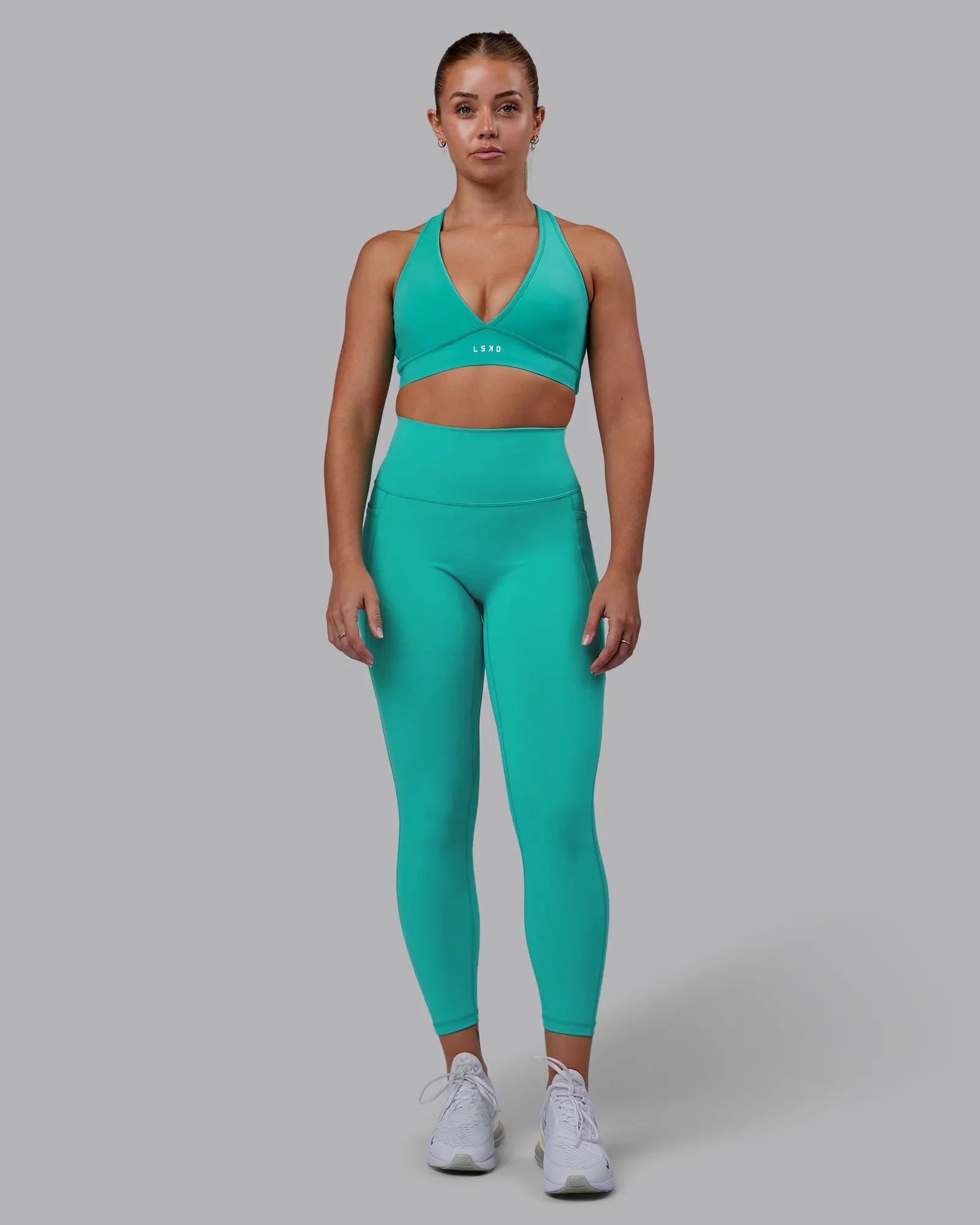 Fusion Ultra High-Rise 7/8 Legging Pockets - Turquoise Tide sold by LSKD product image thumbnail 5
