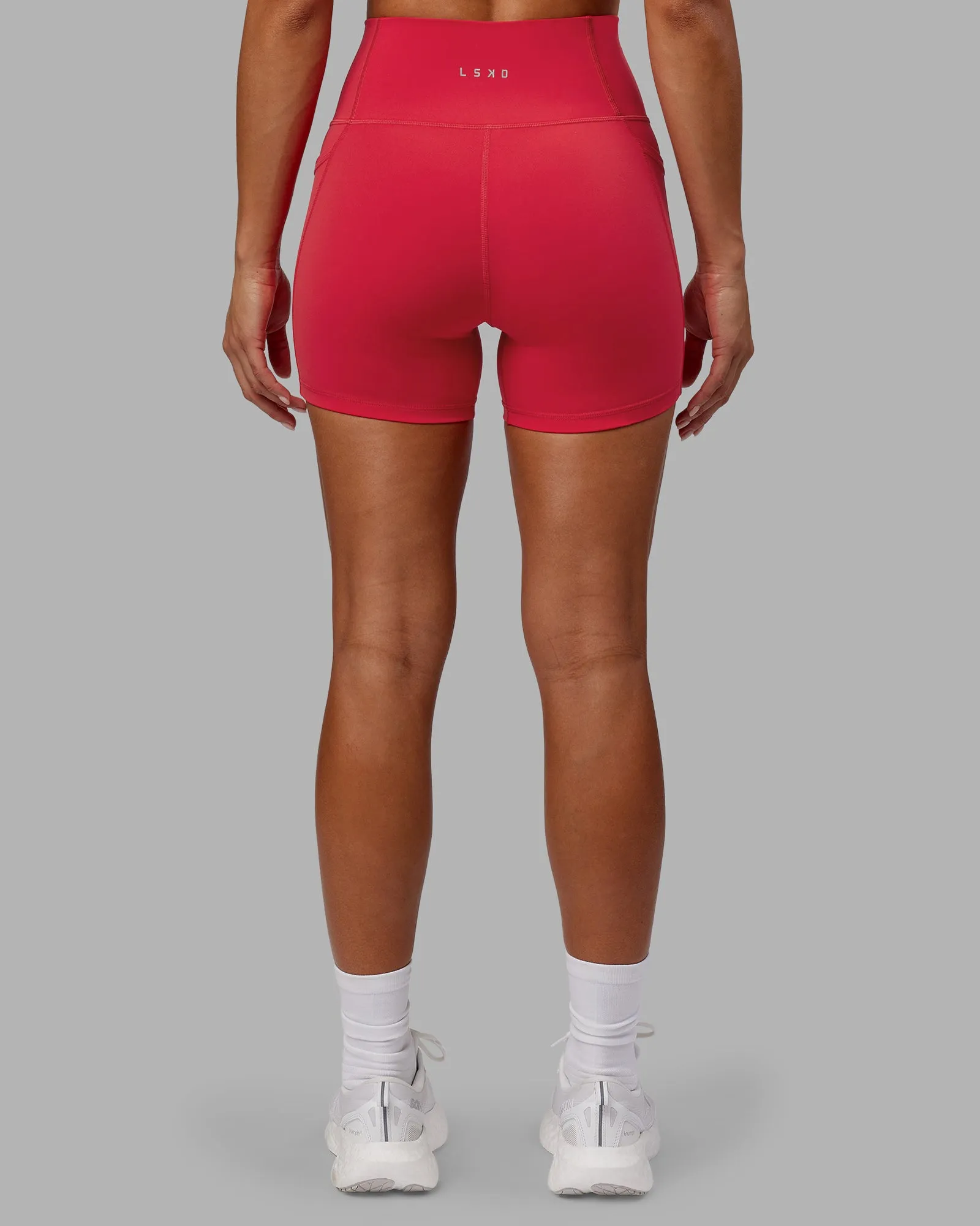 Fusion Ultra High-Rise 4" Short Pockets - Scarlet sold by LSKD product image thumbnail 3