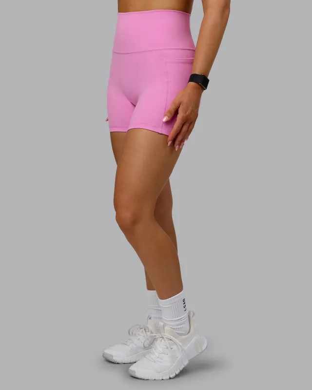 Fusion Ultra High-Rise 4" Short Pockets - Spark Pink sold by LSKD