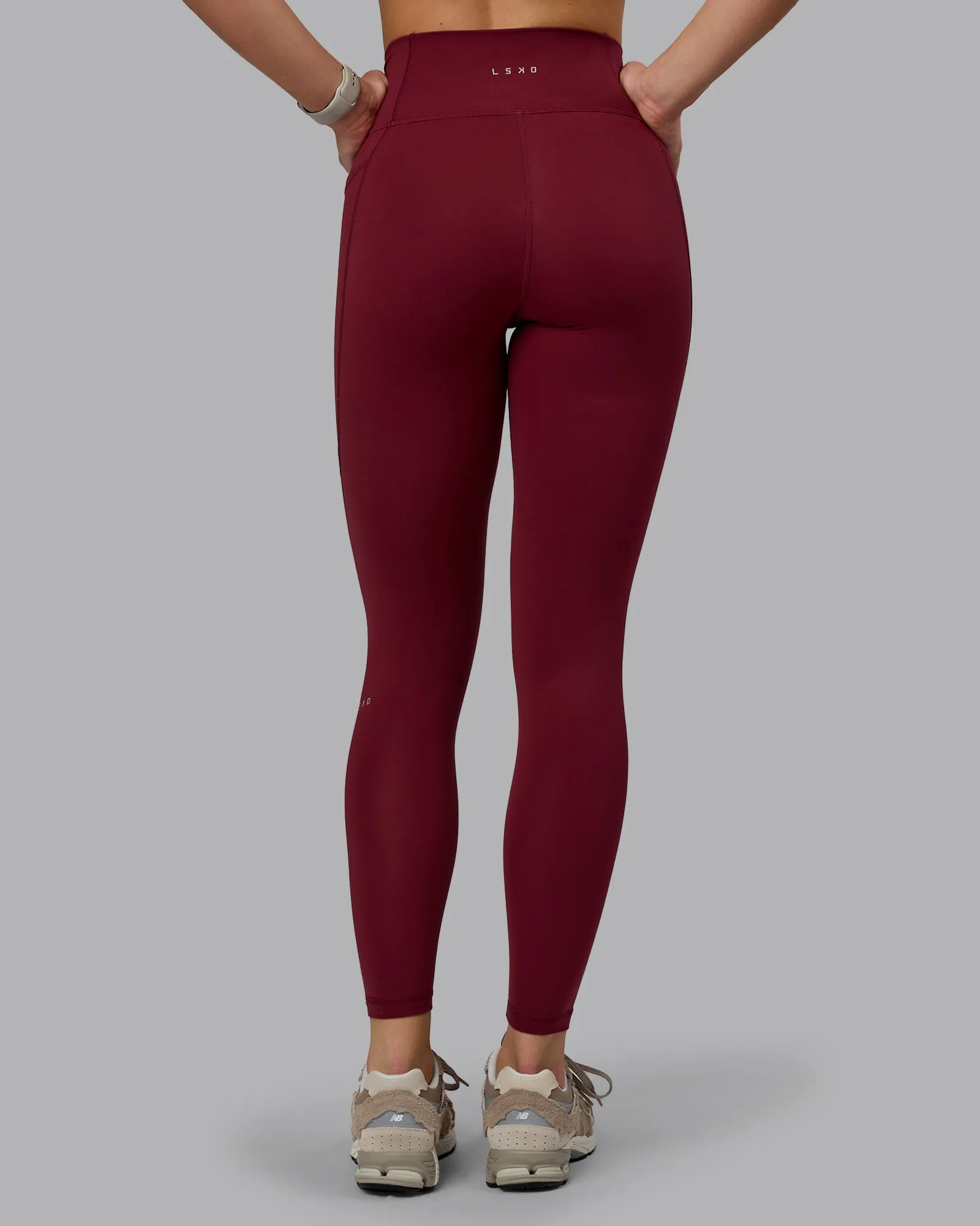 Fusion Ultra High-Rise Full Length Legging Pockets - Cordovan sold by LSKD product image thumbnail 2