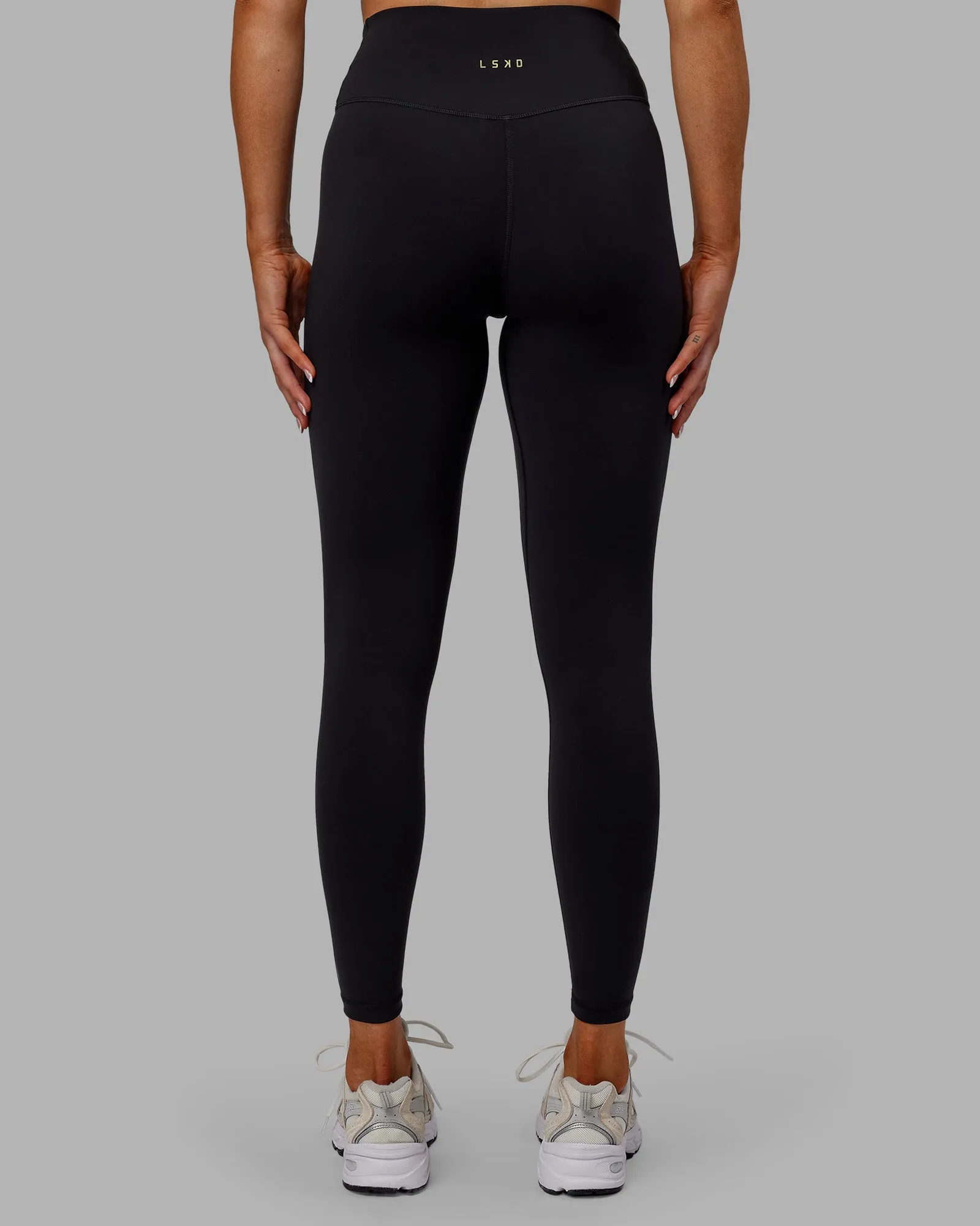 Sara Strike Ultra High-Rise Cross Over Waist Full Length Legging - Black sold by LSKD product image thumbnail 3