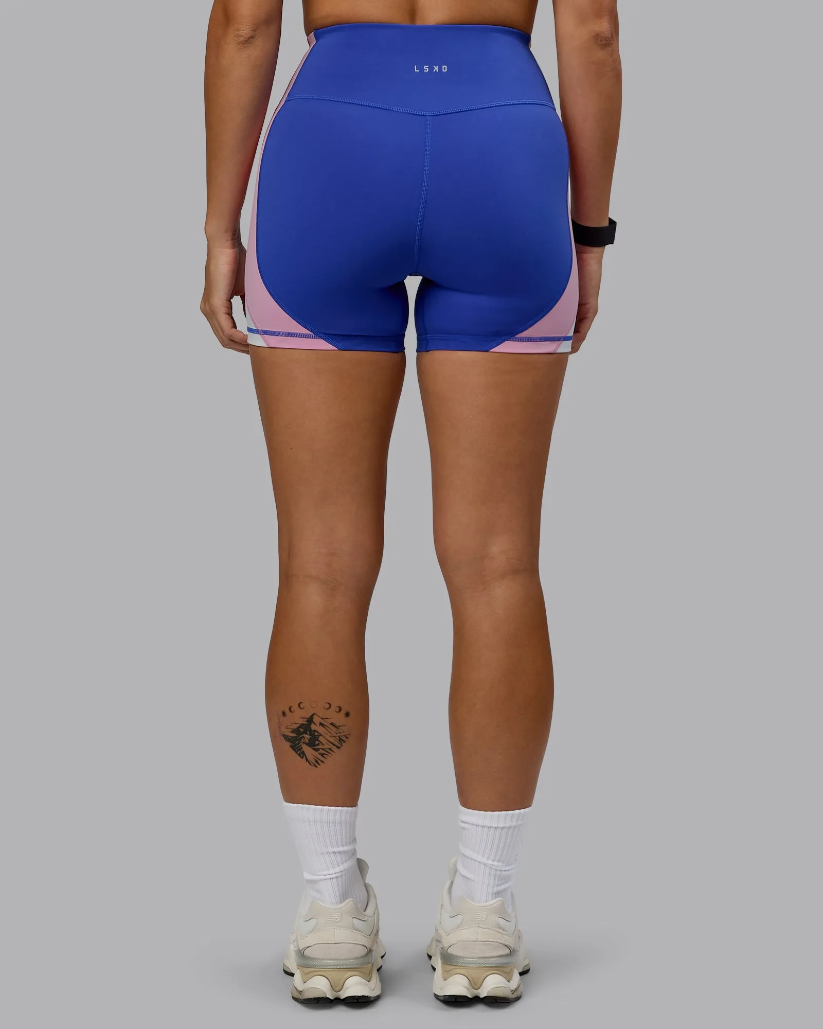 Revitalise Ultra High-Rise 4" Short - Power Cobalt-Fuchsia Pink sold by LSKD product image thumbnail 4