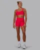 Elixir Ultra High-Rise 4" Short Pockets - Scarlet sold by LSKD