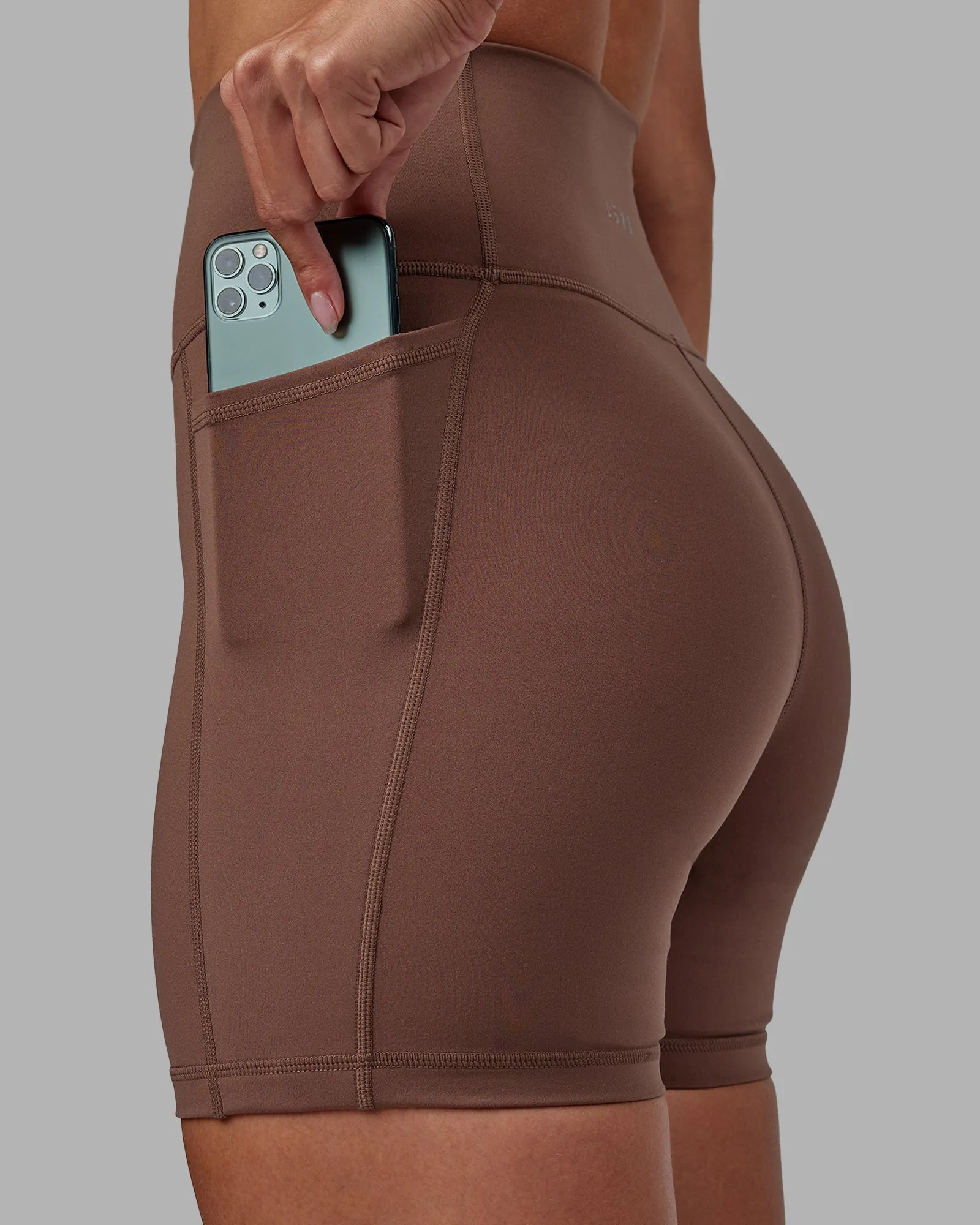 Fusion Ultra High-Rise 6" Short Pockets - Dull Rust sold by LSKD product image thumbnail 5