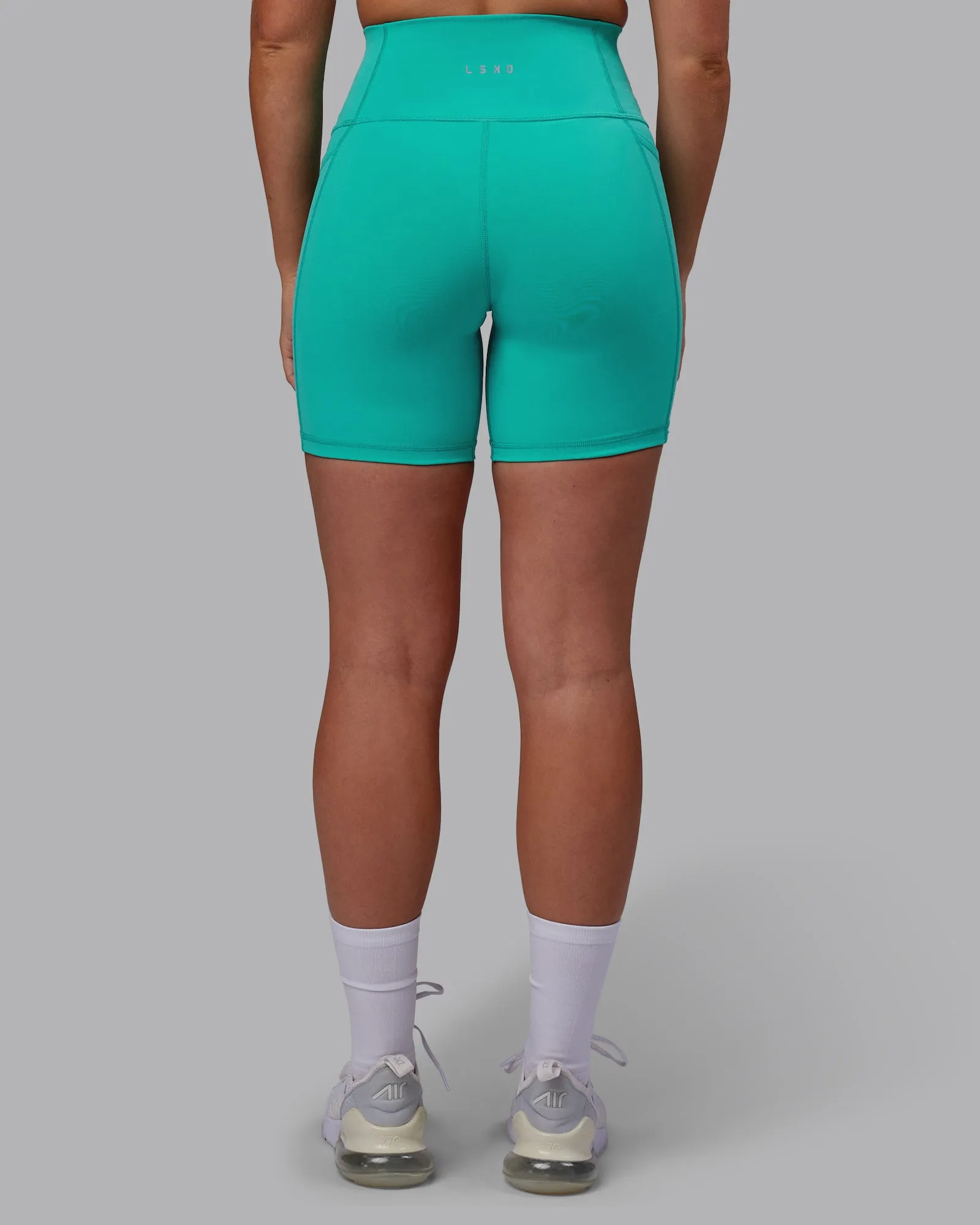 Fusion Ultra High-Rise 6" Short Pockets - Turquoise Tide sold by LSKD product image thumbnail 3