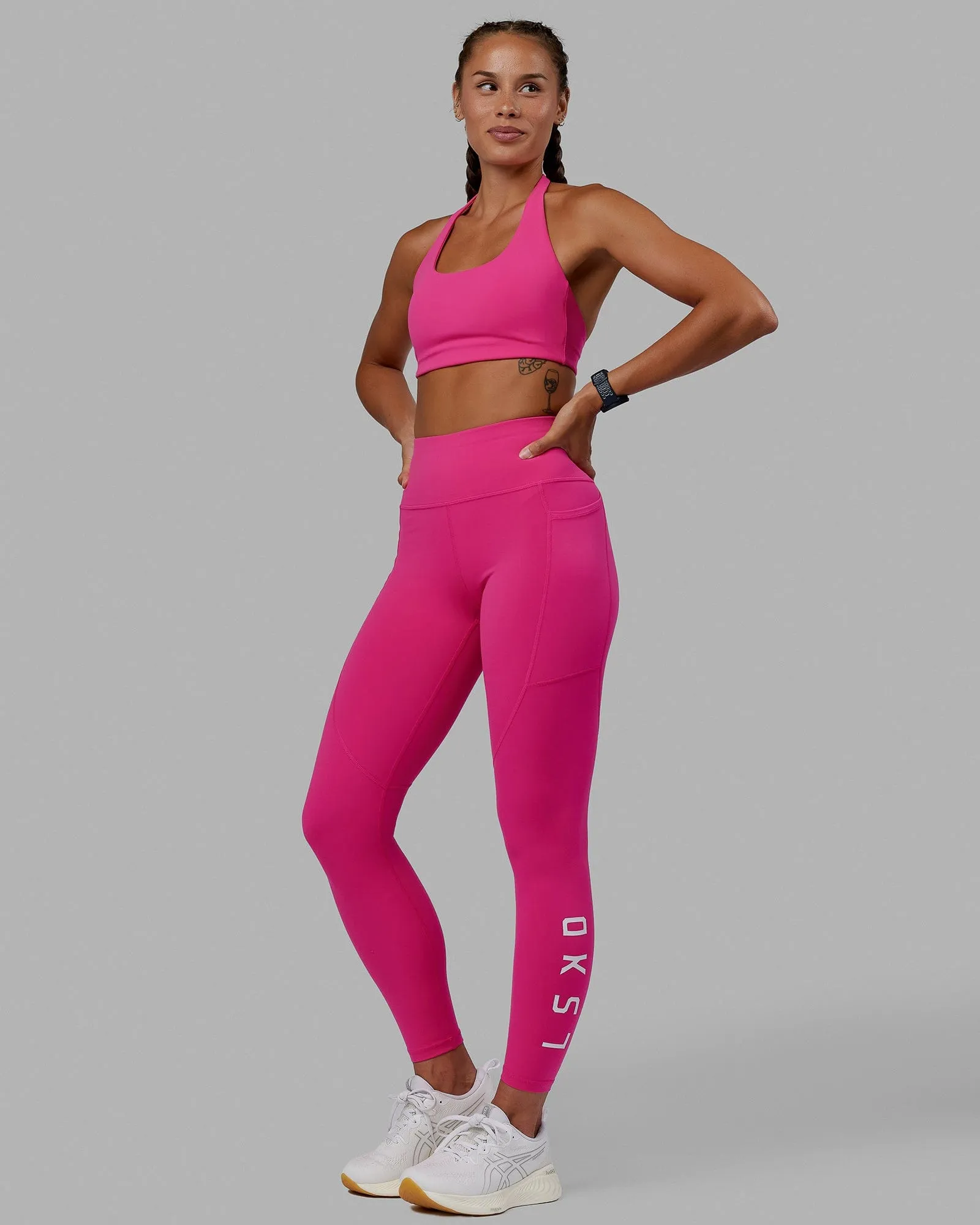 Rep Ultra High-Rise Full Length Legging Pockets - Ultra Pink-White sold by LSKD product image thumbnail 2