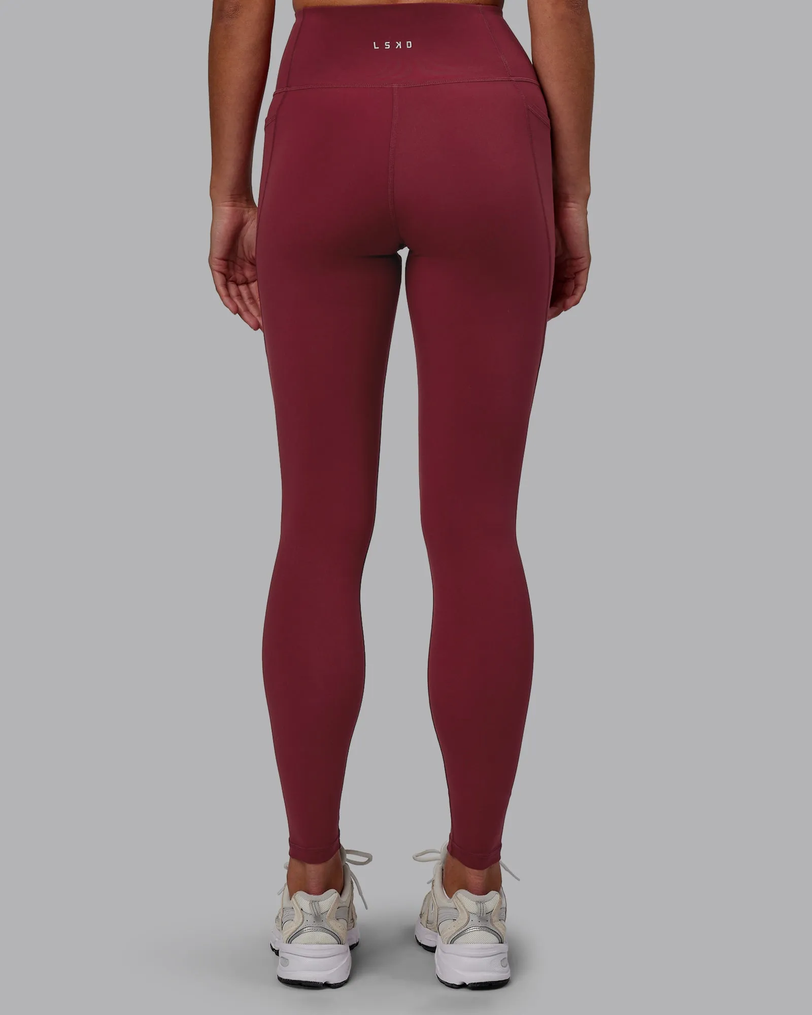 Flux Ultra High-Rise Full Length Legging Pockets - Cranberry sold by LSKD product image thumbnail 3