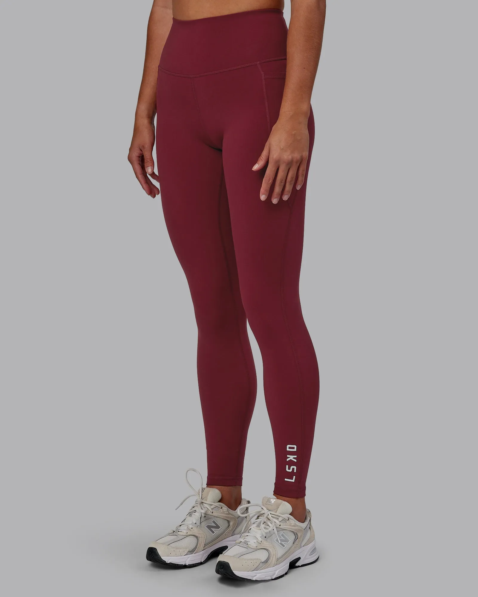 Flux Ultra High-Rise Full Length Legging Pockets - Cranberry sold by LSKD product image thumbnail 2
