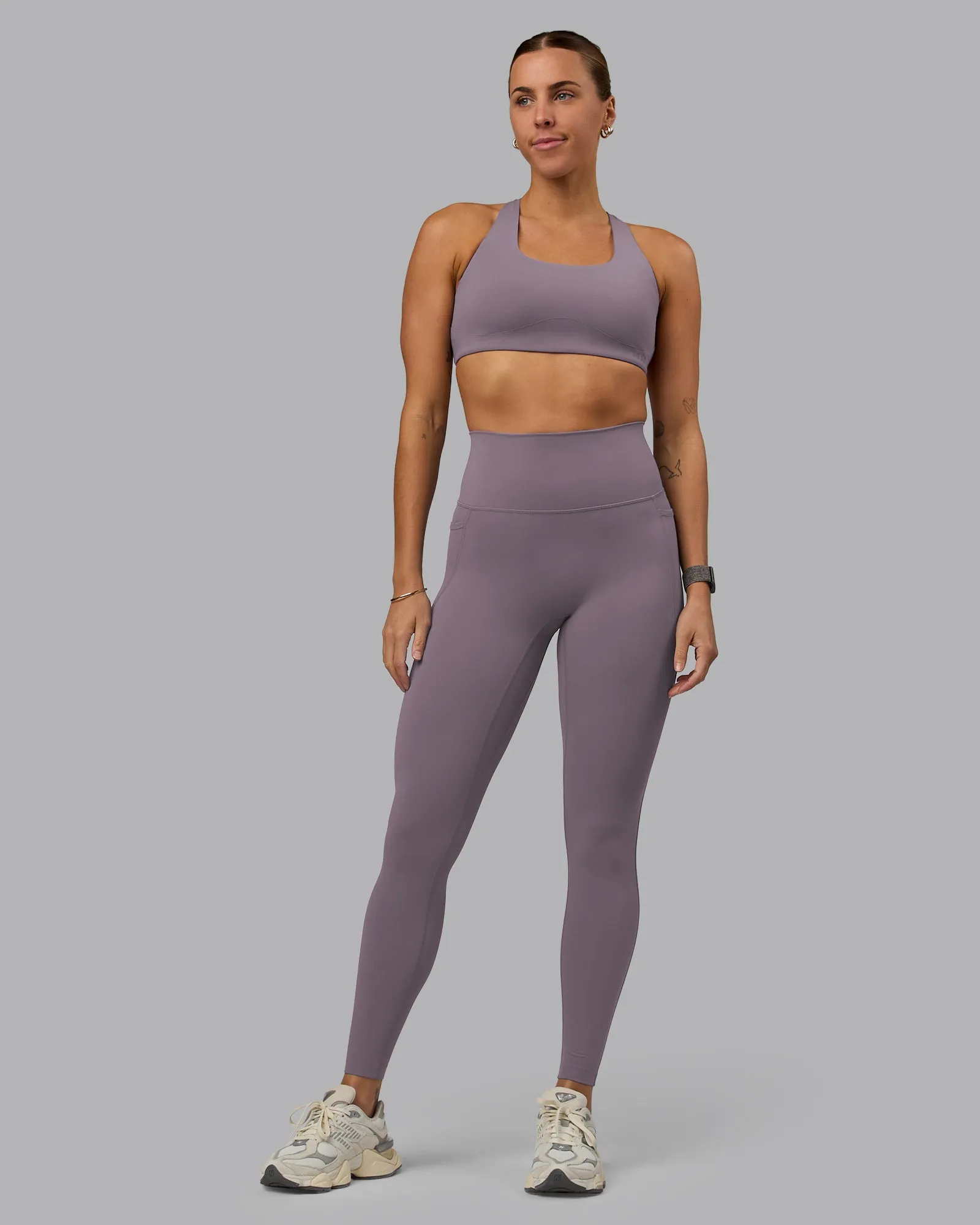 Elixir Ultra High-Rise Full Length Legging Pockets - Purple Sage sold by LSKD product image thumbnail 2