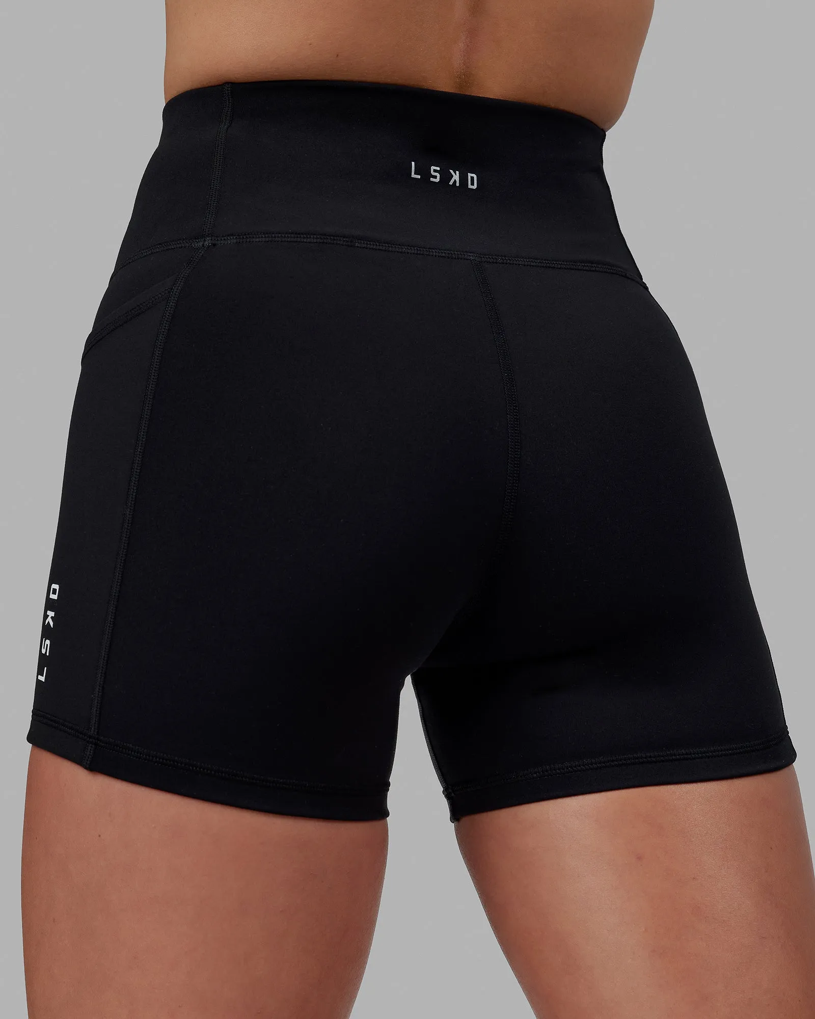 O.G. Rep Ultra High-Rise 4" Short Pockets - Black-White sold by LSKD product image thumbnail 5