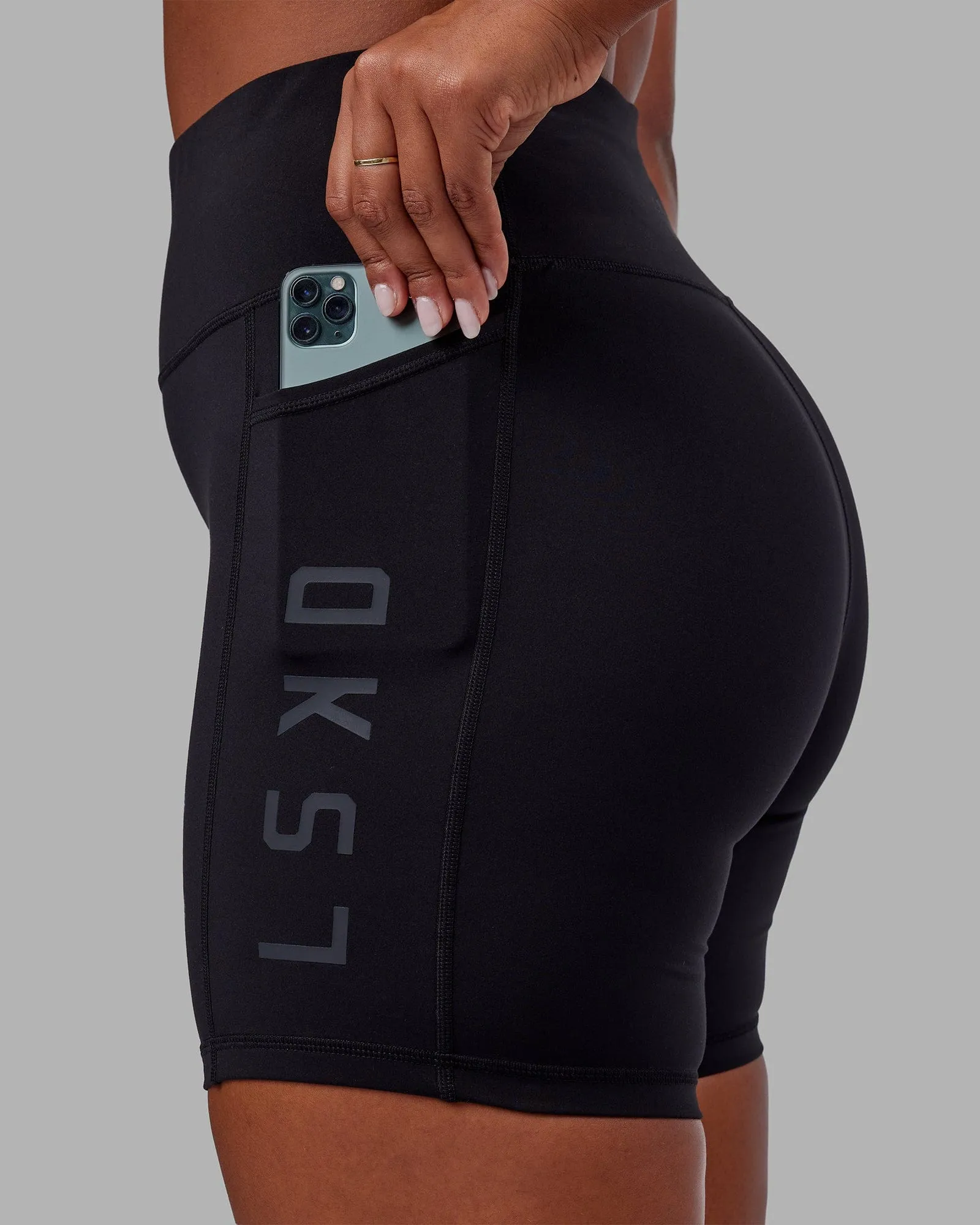 O.G. Rep Ultra High-Rise 6" Short Pockets - Black-Black sold by LSKD product image thumbnail 3