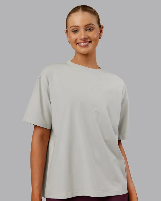 Go-To FLXCotton Oversized Tee - Digital Mist-White sold by LSKD