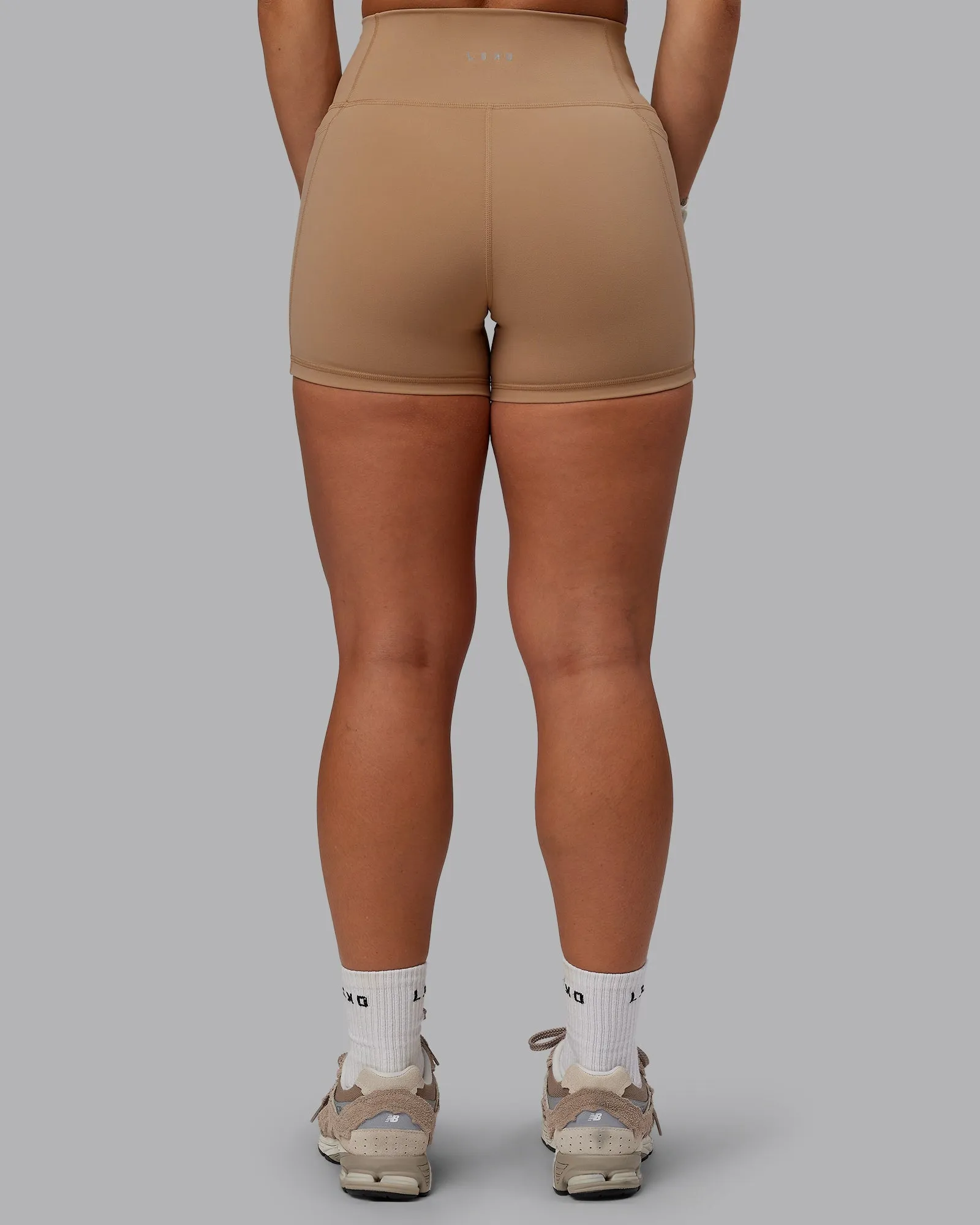 Fusion Ultra High-Rise 4" Short Pockets - Warm Smoke sold by LSKD product image thumbnail 4