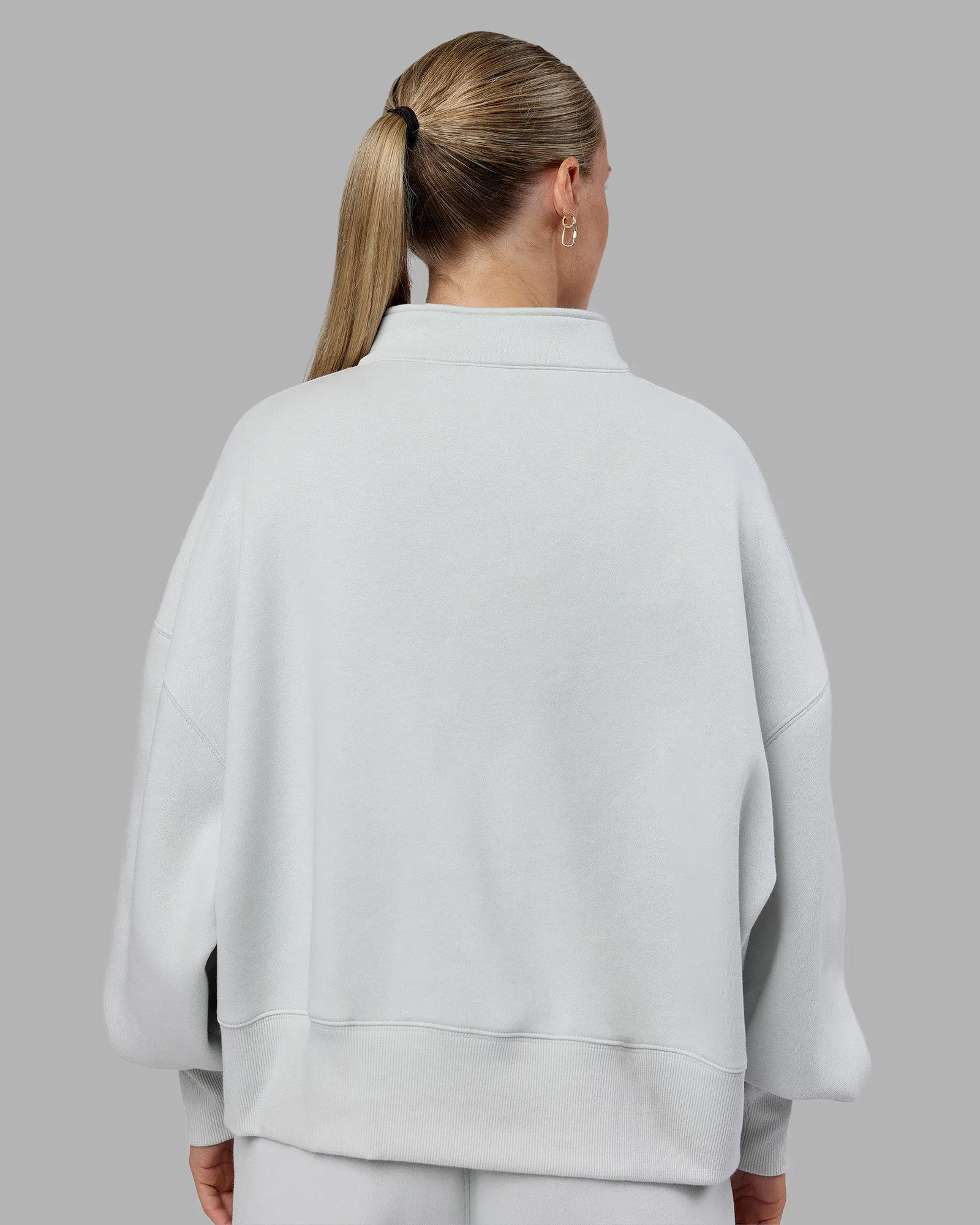 MVP 1/2 Zip Oversized Sweater - Digital Mist sold by LSKD product image thumbnail 4