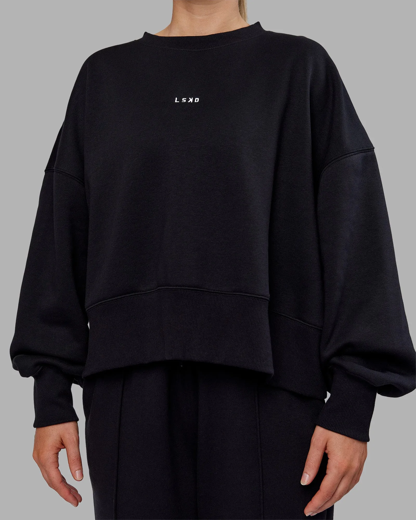 MVP Oversized Sweater - Black-White sold by LSKD product image thumbnail 4