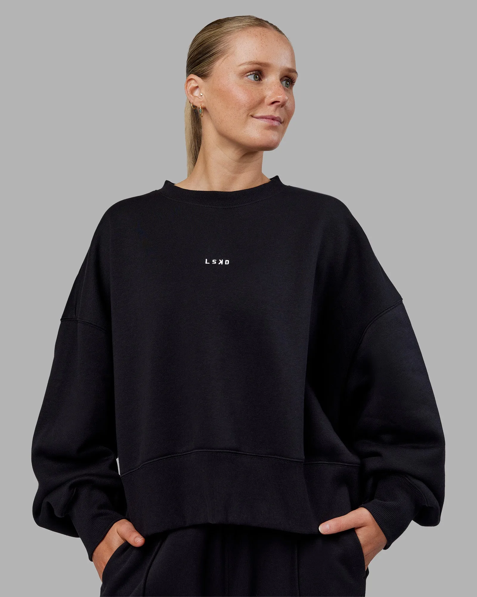 MVP Oversized Sweater - Black-White sold by LSKD